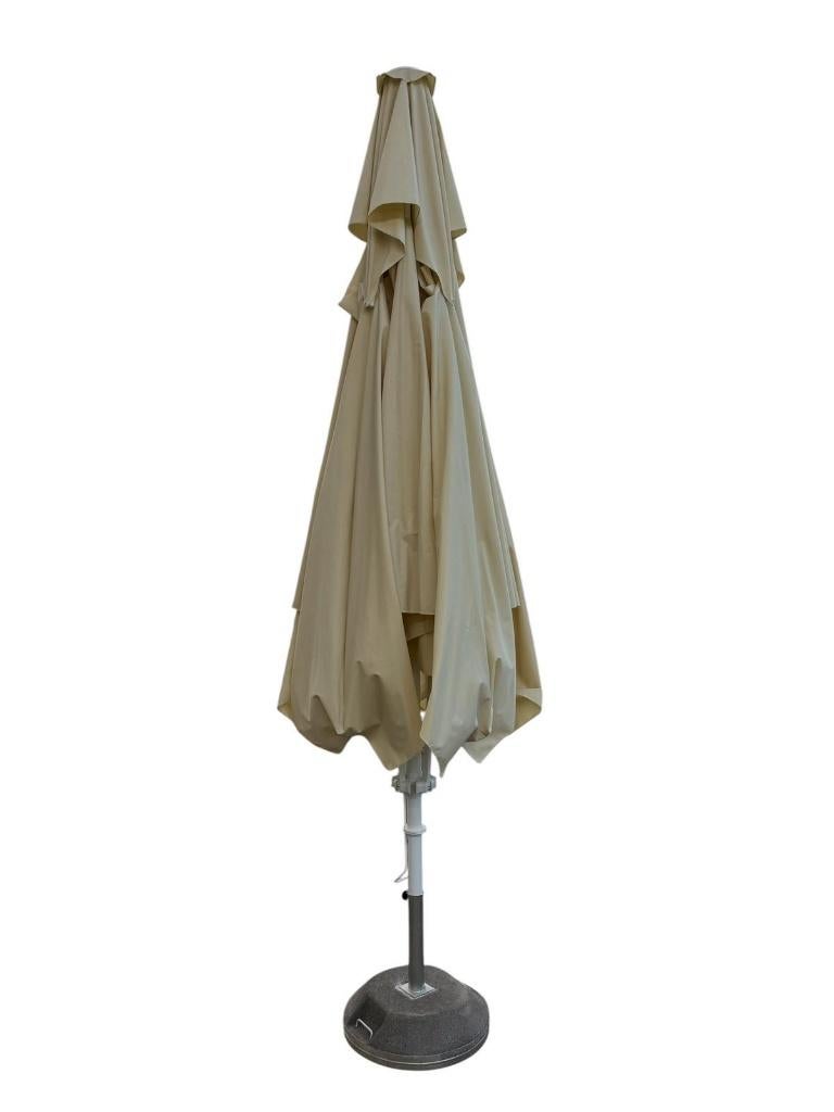 Horeca parasol 350x350 cm incl. beton voet, Overige typen, Nieuw, Ophalen of Verzenden, Waterdicht