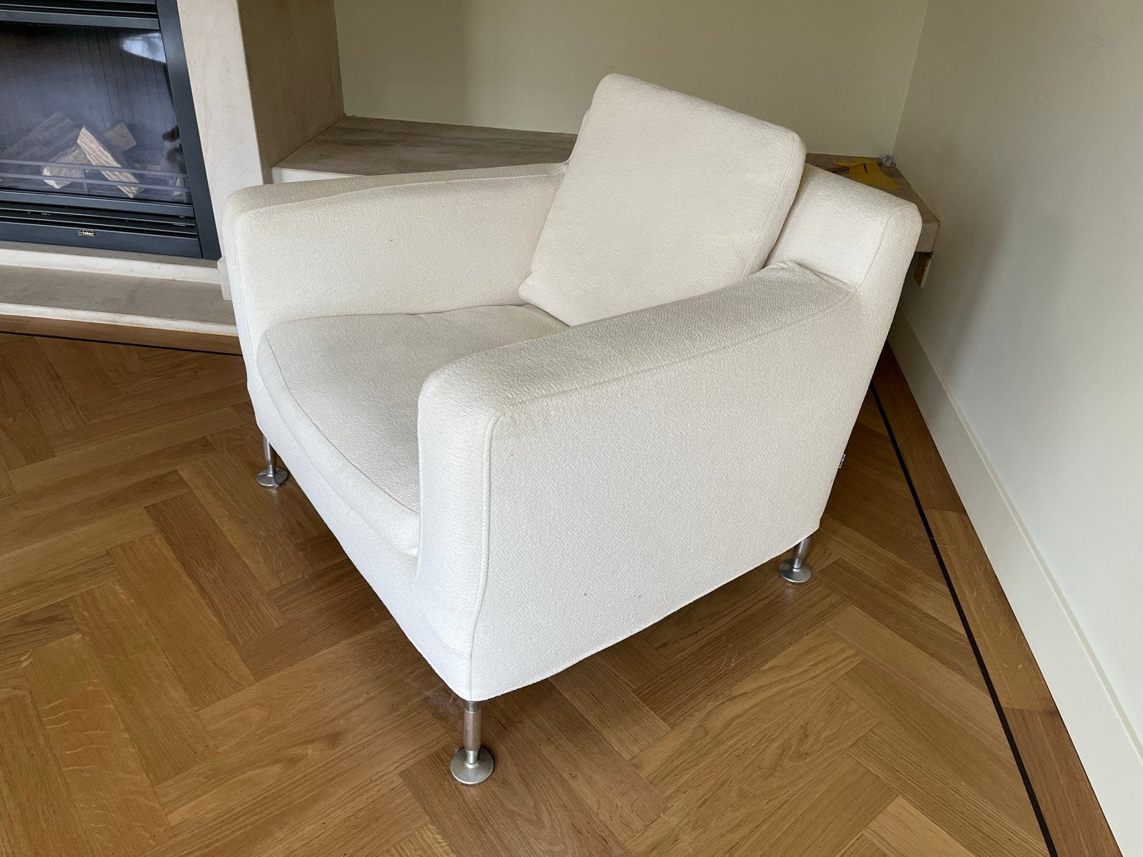 2x B&B Italia Harry fauteuil - Antonio Citterio design, Huis en Inrichting, Fauteuils, Ophalen, Zo goed als nieuw, Stof, 75 tot 100 cm