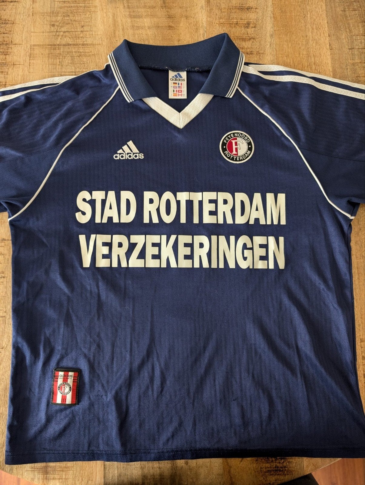 Feyenoord uitshirt 1998/1999 - Adidas - Maat L, Verzamelen, Ophalen, Gebruikt, Feyenoord, Shirt