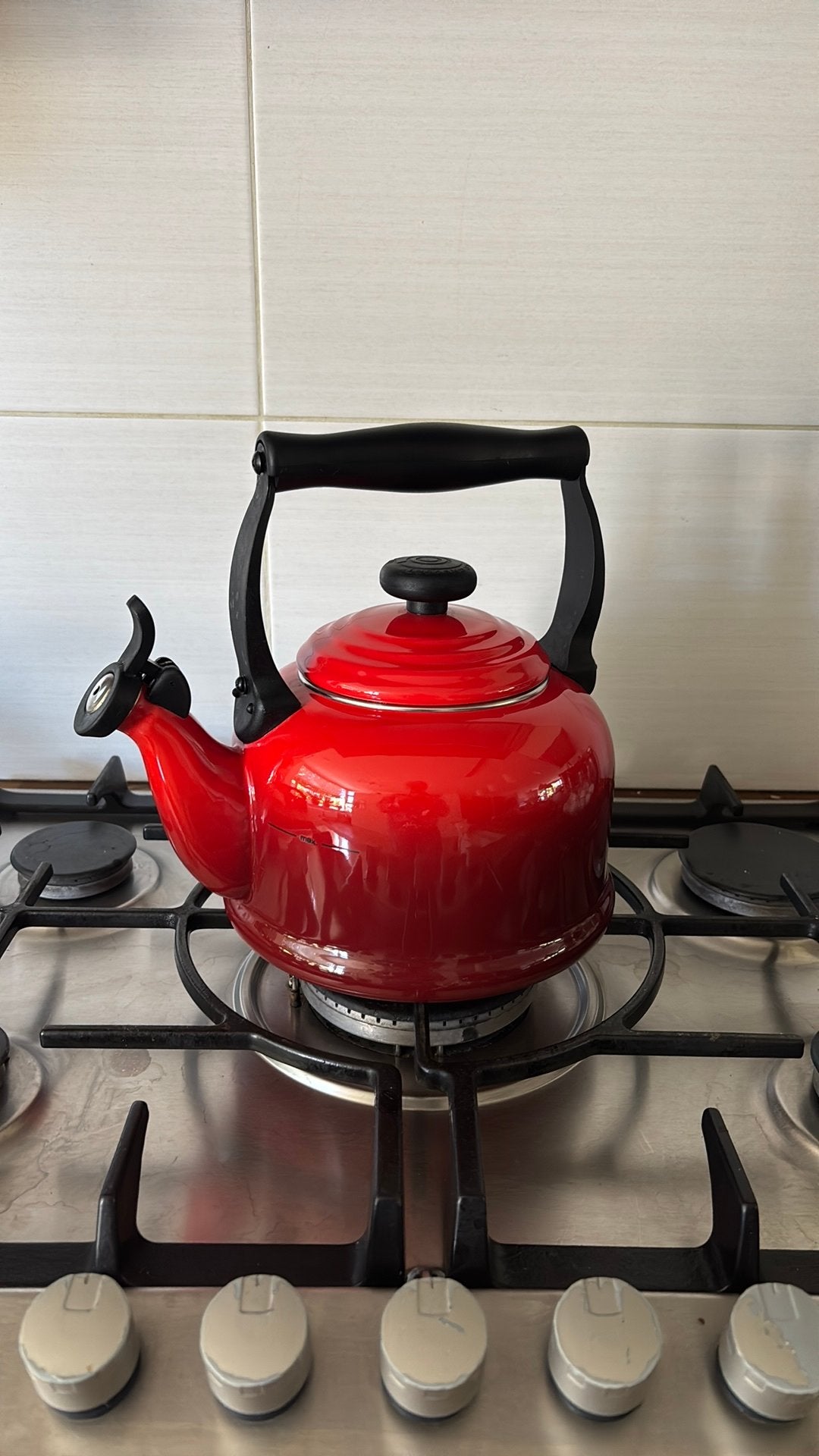 Le creuset fluitketel 2.1 liter, Overige materialen, Overige typen, Le Creuset, Ophalen of Verzenden