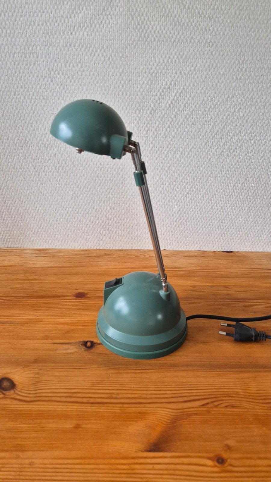 Vintage Groene Bureaulamp - Verstelbaar Design, Ophalen