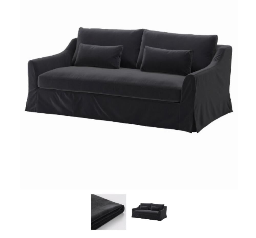 IKEA FÄRLÖV hoes 3-zits Farlov donkergrijs 103.062.22 nieuw, Ophalen of Verzenden, Nieuw