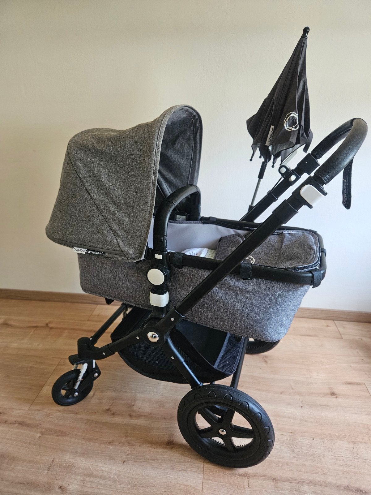 Bugaboo Cameleon 3 kinderwagen met parasol en regenhoes, Ophalen, Verstelbare duwstang, Bugaboo, Zo goed als nieuw