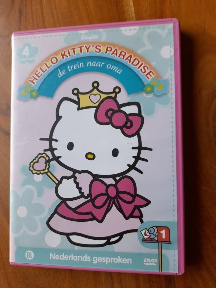 DVD  - Hello Kitty  en de trein naar Oma en Hello Kitty, Gebruikt, Animatie, Alle leeftijden, Overige typen