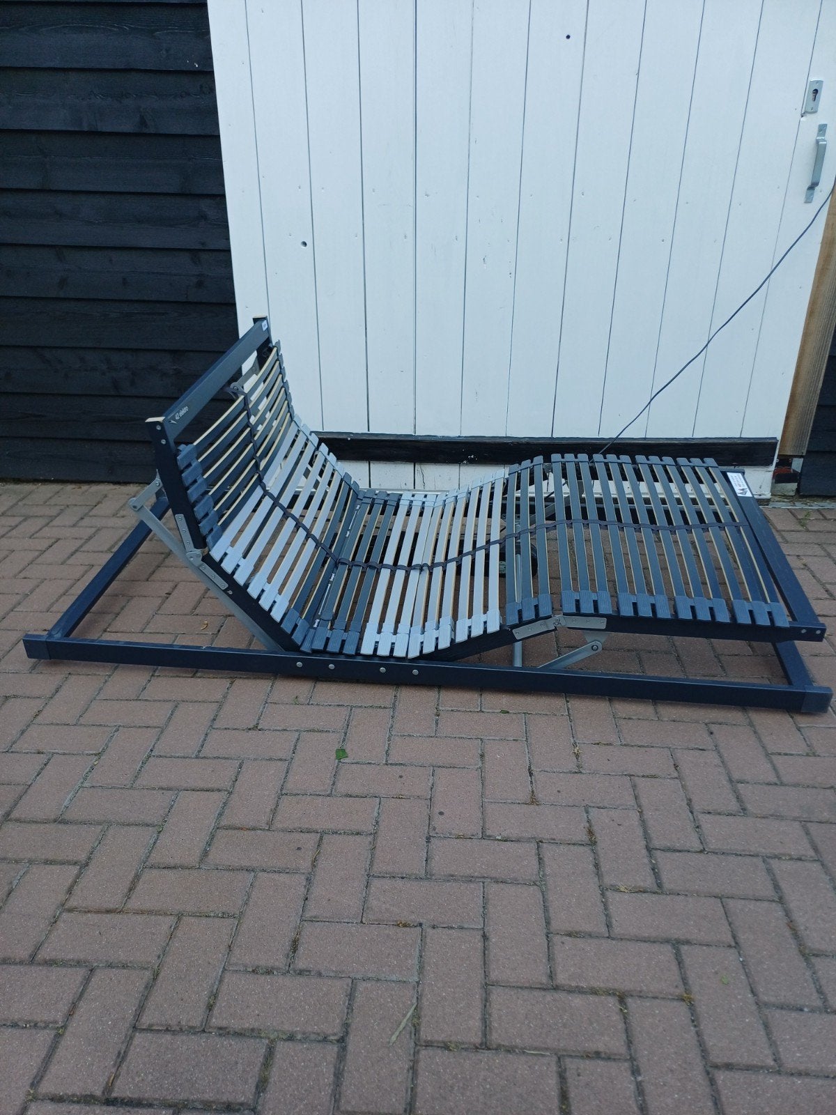 Elektrische lattenbodem 90x200 met 42 latten, Huis en Inrichting, Verstelbaar, 90 cm, Eenpersoons, Wit