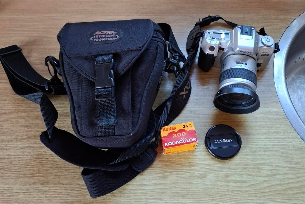 Minolta Dynax 404si fototoestel, Ophalen of Verzenden, Minolta