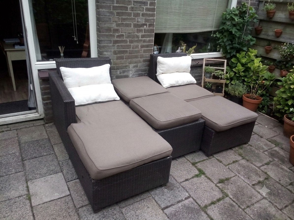 Kussenset voor loungeset (zonder loungeset), Ophalen, Gebruikt