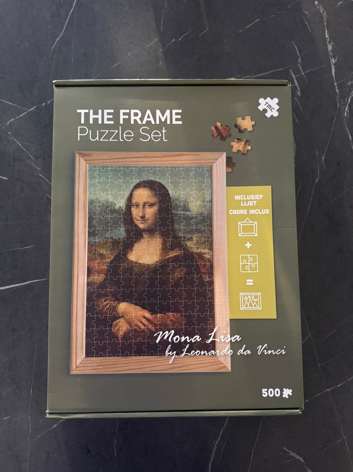 The Frame Puzzle Set - Mona Lisa, Ophalen of Verzenden, 500 t/m 1500 stukjes, Zo goed als nieuw