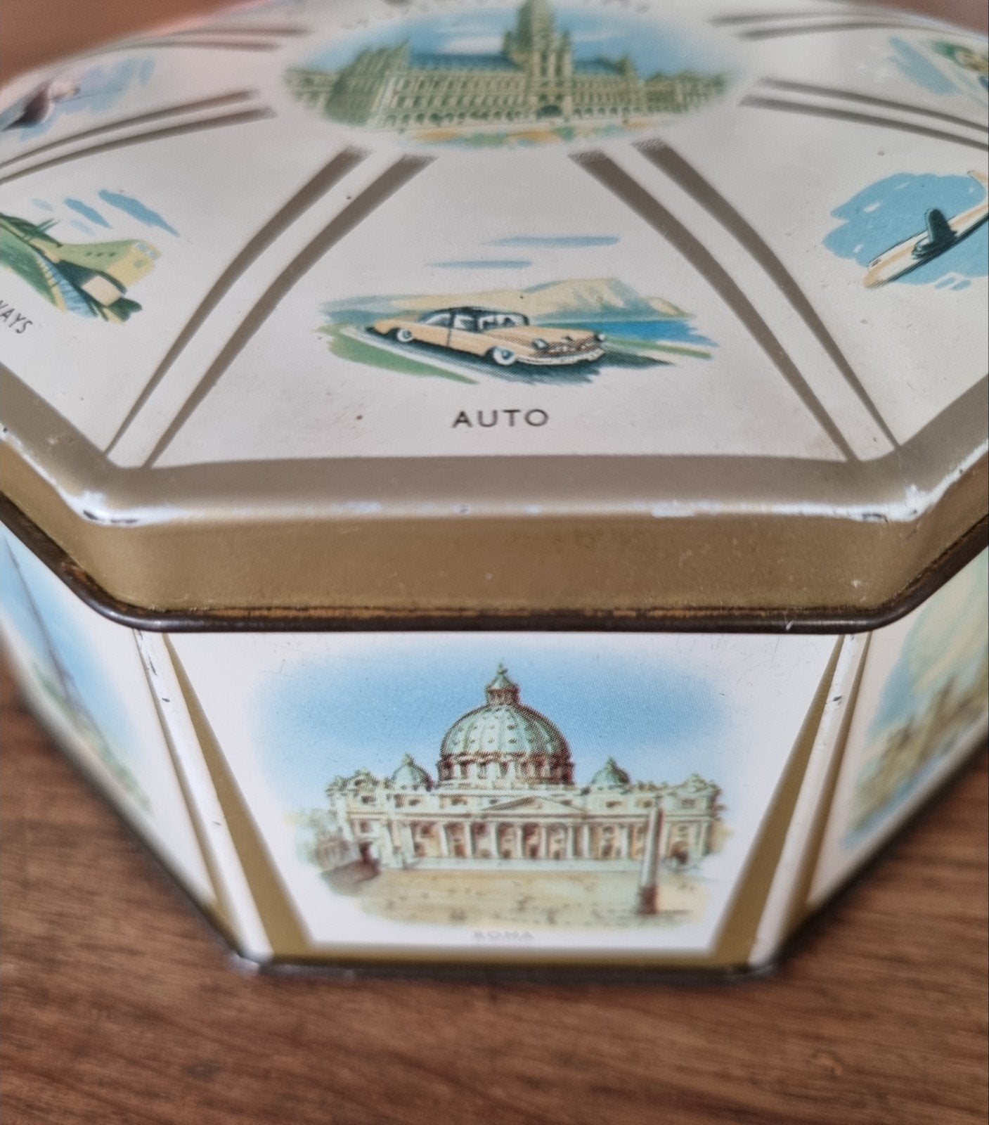 Vintage Côte d’Or Blik – Expo 58 Brussel (Achthoekig), Ophalen of Verzenden, Gebruikt