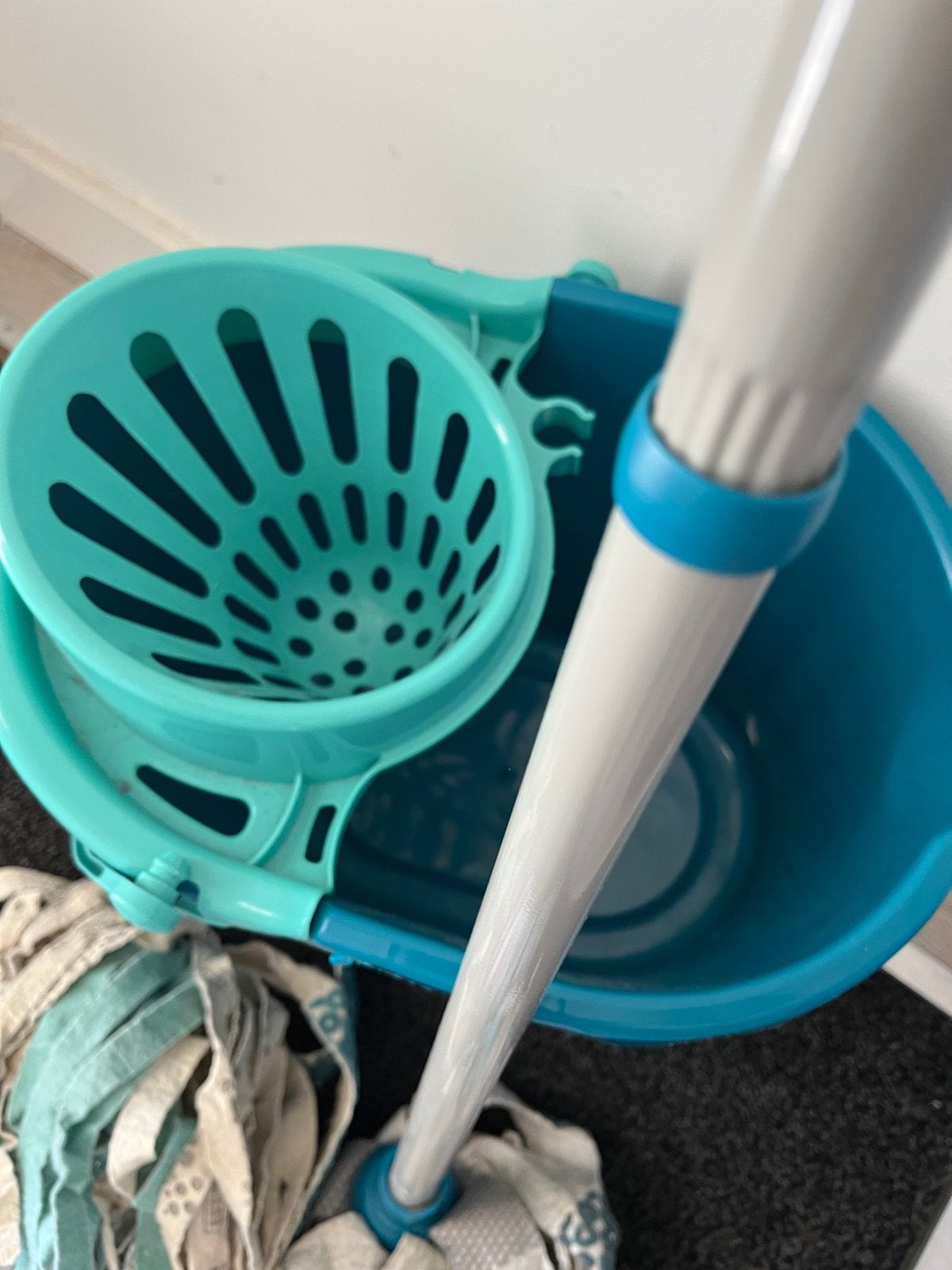 Leifheit Twist Mop met emmer en extra mop, Ophalen, Mop of Dweil