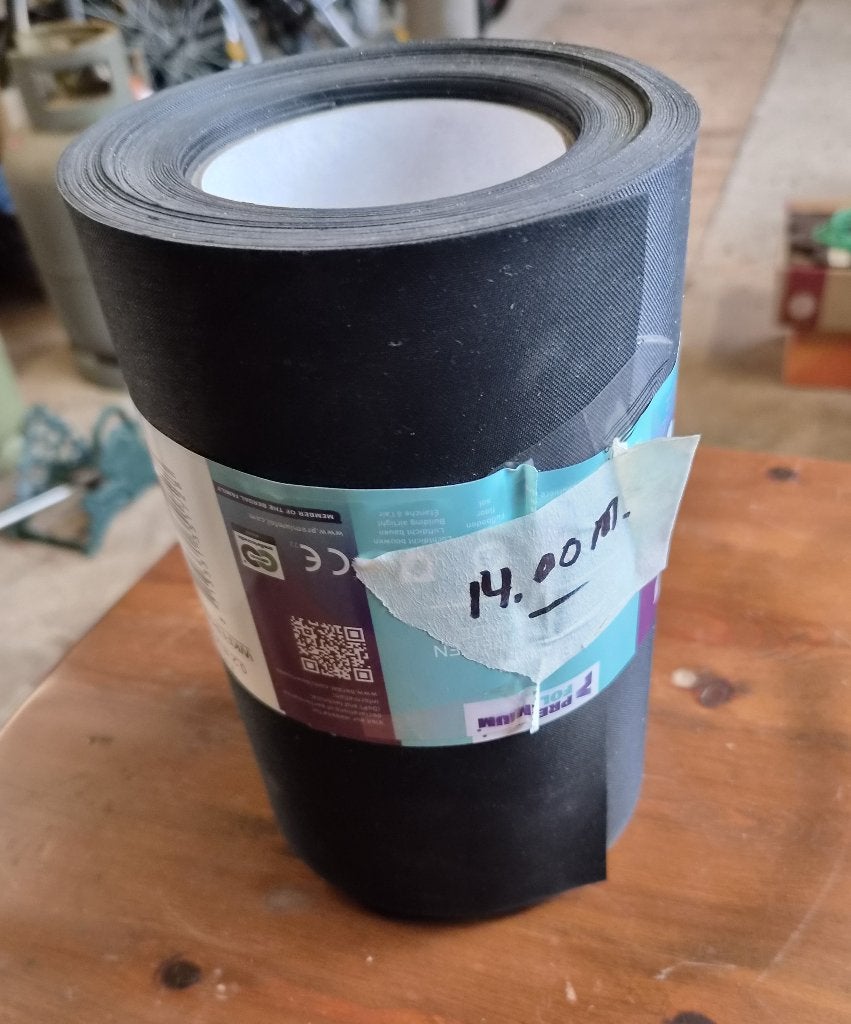 Strook EPDM folie 0,5 mm. dik, Doe-het-zelf en Verbouw, Ophalen, Nieuw, Minder dan 5 m², Folie