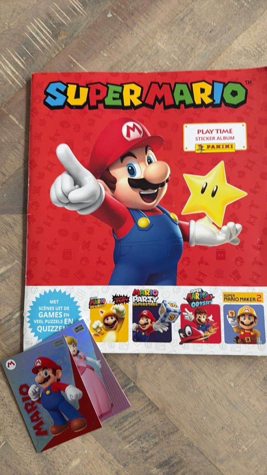 Panini compleet super mario playtime sticker album, Ophalen of Verzenden, Zo goed als nieuw, Sticker