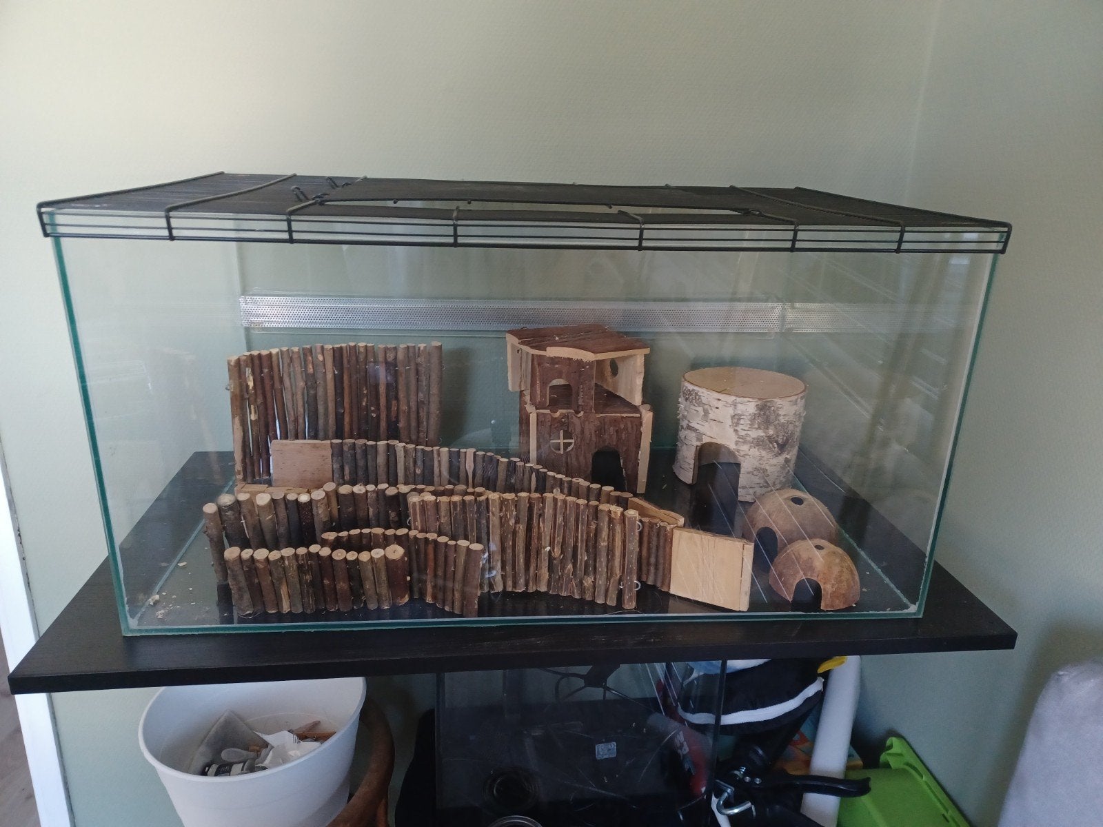 Knaagdieren terrarium 75x45x37, Dieren en Toebehoren, Knaagdieren en Konijnen | Hokken en Kooien, Gebruikt, Muis, Hok, 75 tot 110 cm