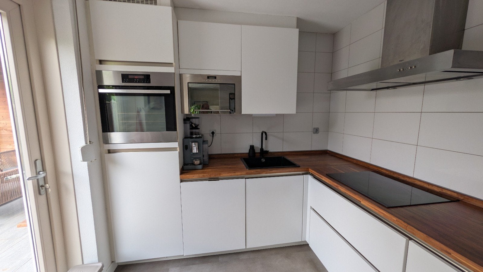Complete keuken, Ophalen, Gebruikt, Wit, Hoekkeuken