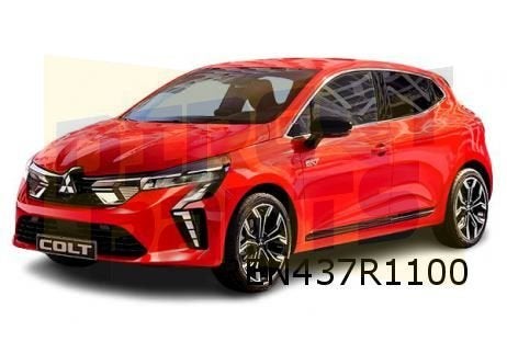 Mitsubishi Colt/Renault Clio Voorbumper (bij PDC) (te spuite, -, -, Bumper, -