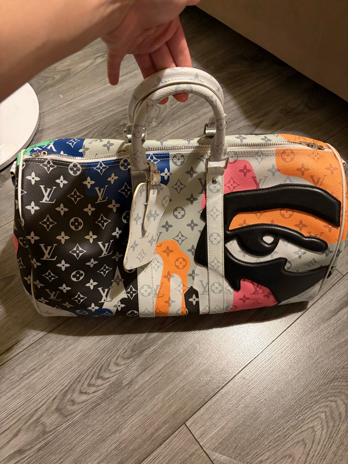 Louis Vuitton Keepall Bandoulière 50 Multicolor - Nieuwstaat, 40 tot 60 cm, Nieuw, Ophalen of Verzenden, 35 tot 55 cm