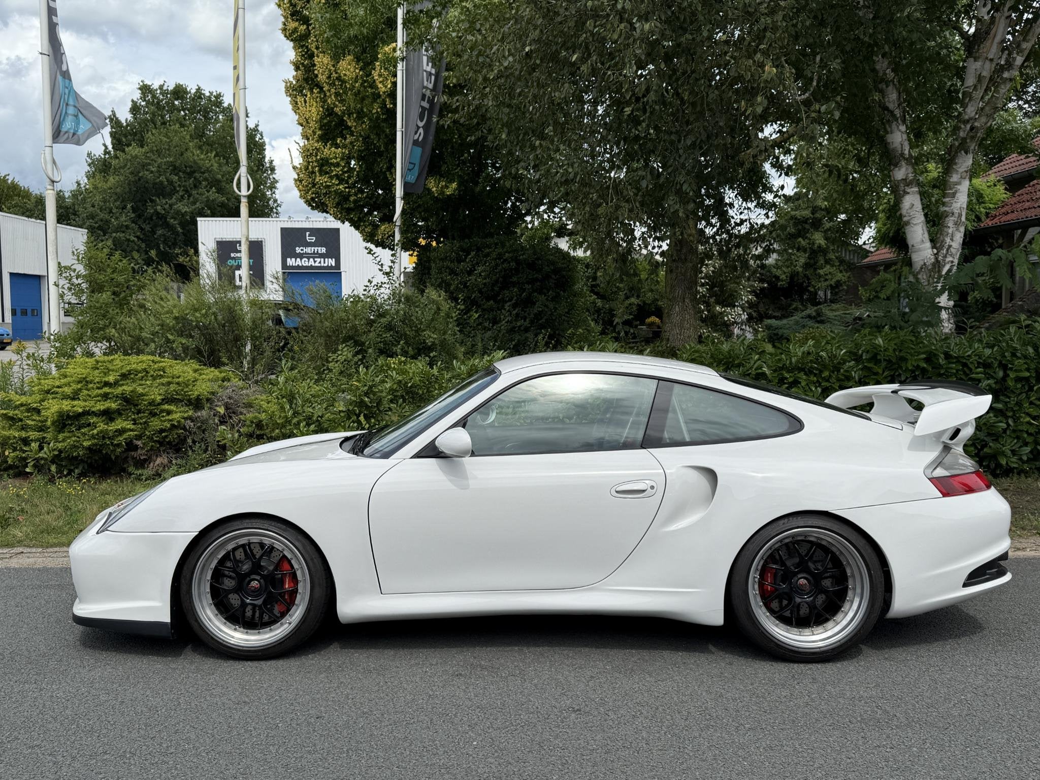 Porsche 911 3.6 GT3 996 425PK Gemballa, Auto's, Porsche, Gebruikt, 425 pk, Wit, Leder