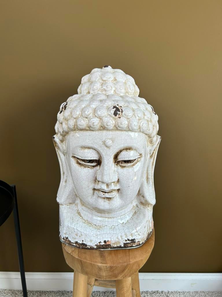 Groot vintage buddha beeld, Huis en Inrichting, Woonaccessoires | Boeddhabeelden, Ophalen, Zo goed als nieuw