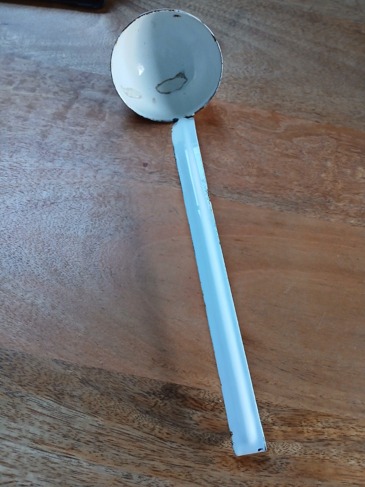 vintage emaille pollepel, soeplepel, Ophalen of Verzenden