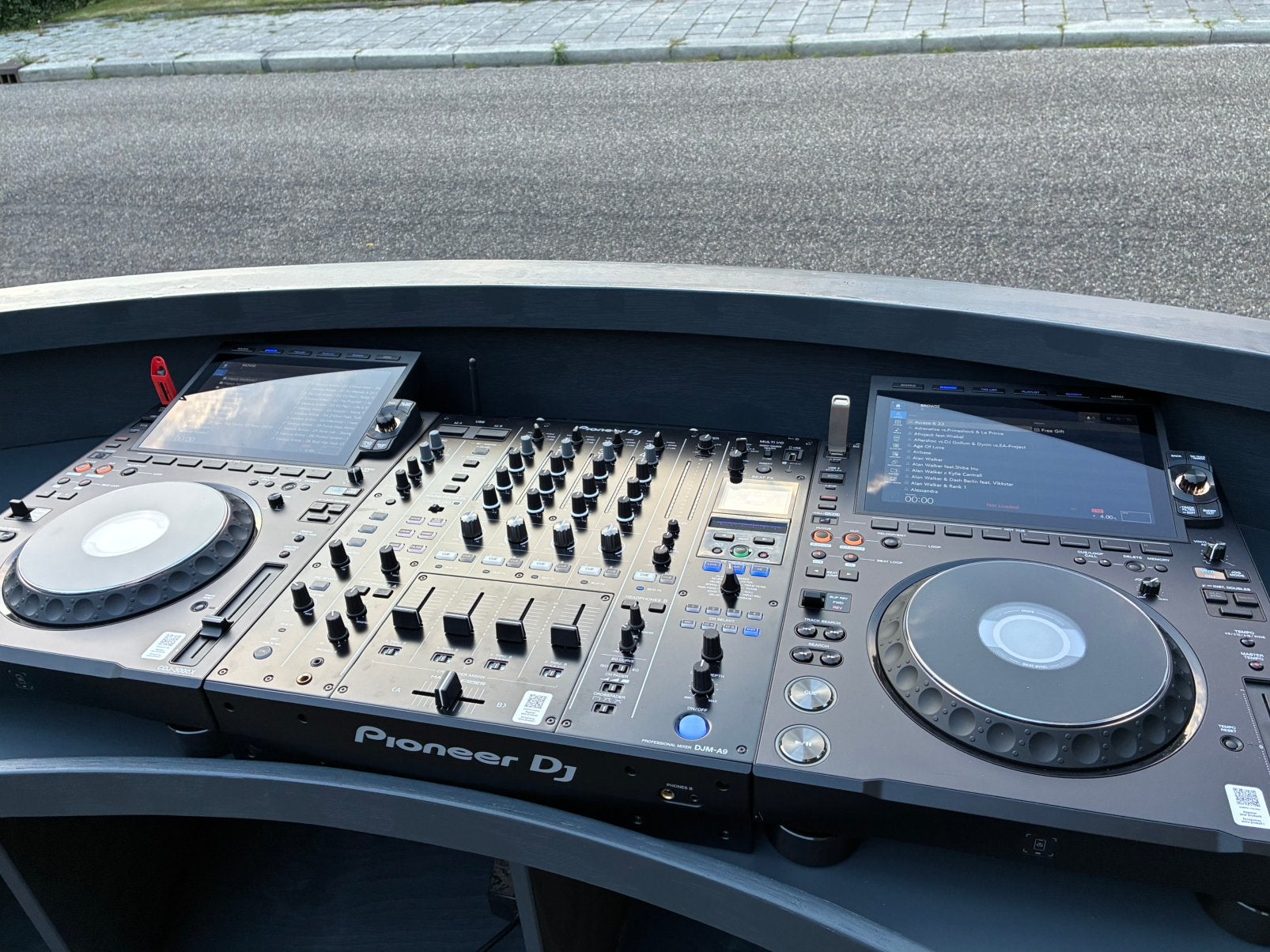 Te huur DJ-set AlphaTheta CDJ-3000X & Pioneer DJ DJM-A9, Ophalen, Zo goed als nieuw, Overige