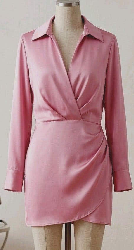 Nieuwe Roze jurk van Zara met luxe satijnlook., Maat 38/40 (M), Verzenden, Zara, Nieuw