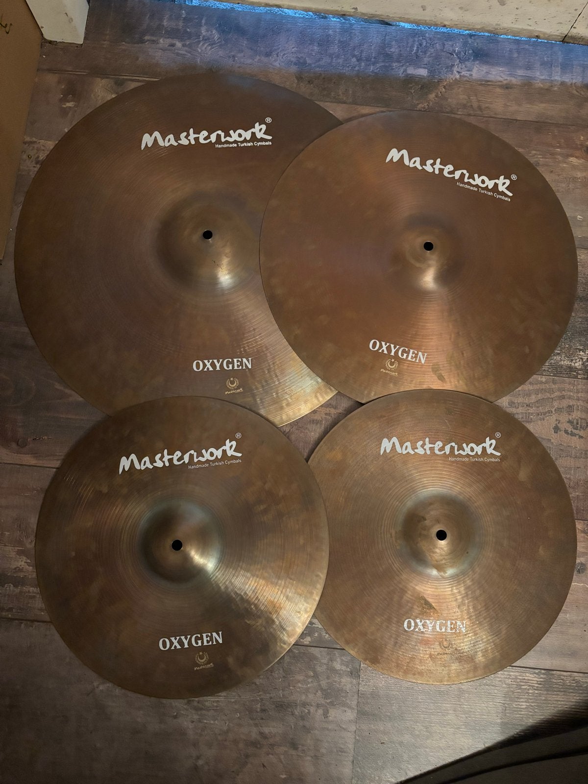 Masterwork Oxygen Bekkenset - Zo goed als nieuw, Muziek en Instrumenten, Drumstellen en Slagwerk, Ophalen, Zo goed als nieuw, Overige merken