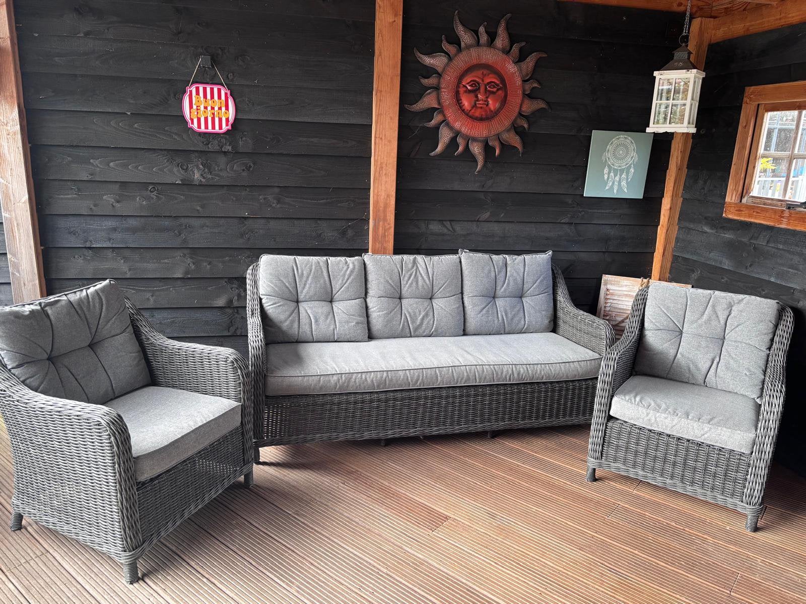 Compleet loungeset, Ophalen, 5 zitplaatsen, Gebruikt, Loungeset