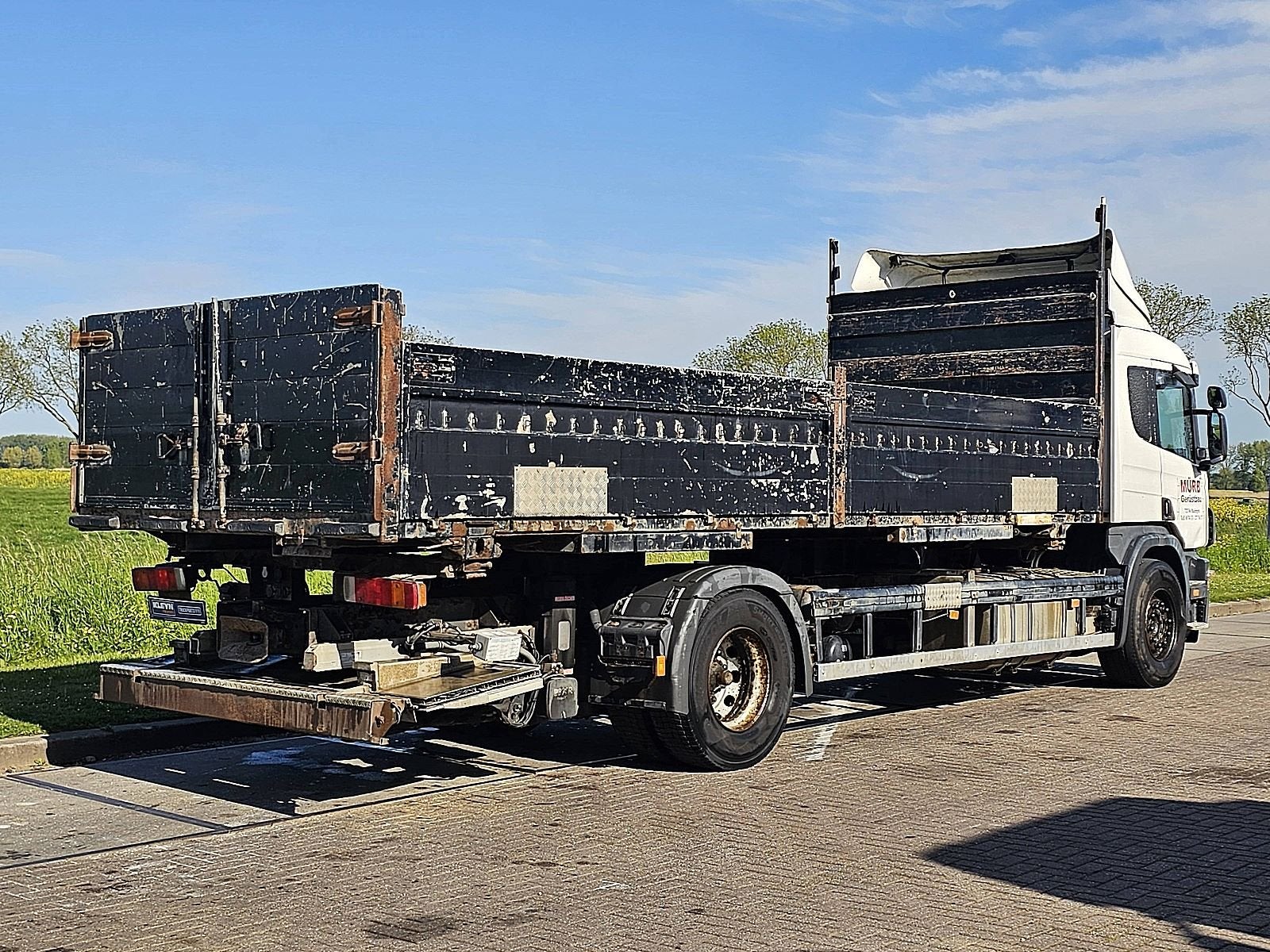 SCANIA P114.380 4x2 german truck, Auto's, Scania, Wit, Te koop, BTW verrekenbaar