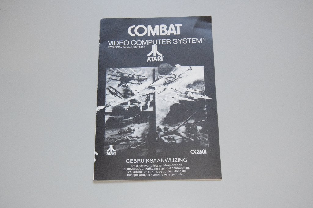 Atari 2600 : Combat (alleen Nederlands Handleiding), 1 speler, Racen en Vliegen, Ophalen of Verzenden, Zo goed als nieuw