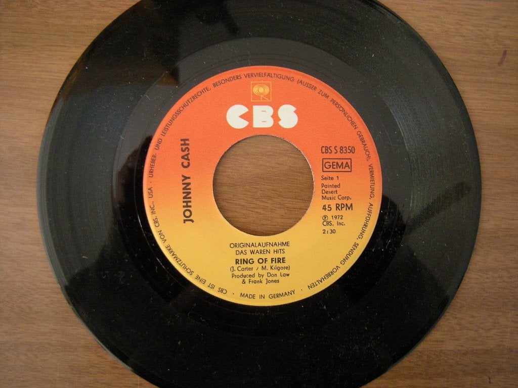 Johnny Cash (Ring Of Fire), Ophalen of Verzenden, Gebruikt, 7 inch, Country en Western