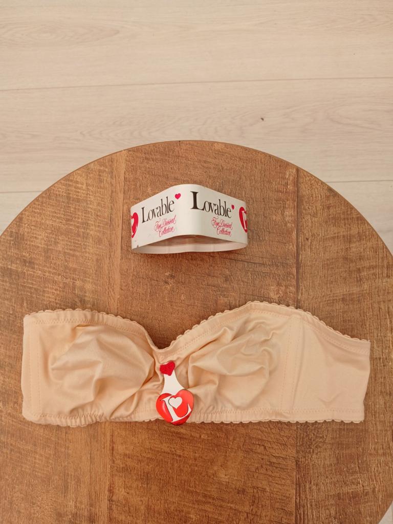 Lovable Nieuwe Beige Strapless BH - Maat 70C, Lovable, Ophalen of Verzenden, Beige, BH