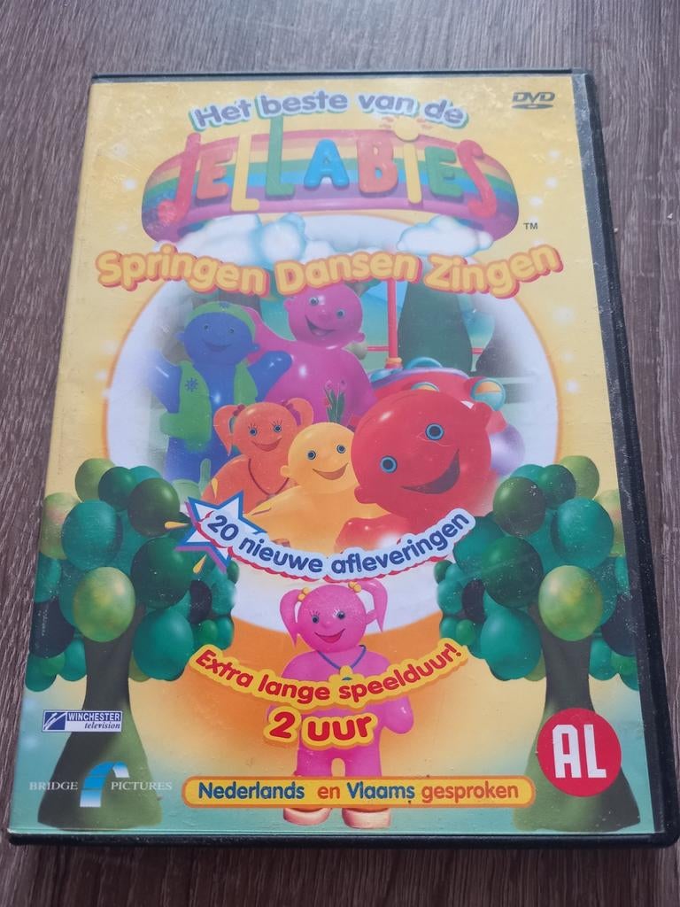 Jellabies springen dansen zingen, Cd's en Dvd's, Dvd's | Kinderen en Jeugd, Vanaf 6 jaar, Ophalen of Verzenden, Zo goed als nieuw