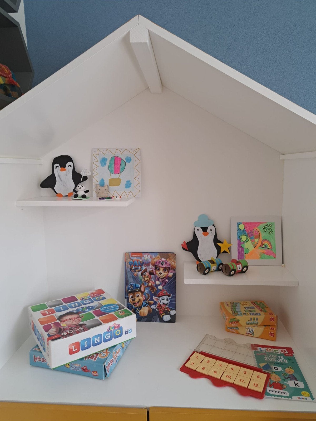 Unieke houten speelgoedkast - Handgemaakt, Kinderen en Baby's, Ophalen, Kast, 50 tot 70 cm, 105 cm of meer
