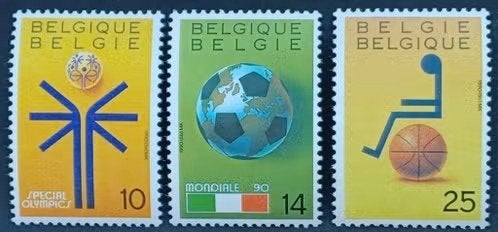 België 1990 - OBP 2361-2363 -Sporten, Postzegels en Munten, Postzegels | Europa | België, Frankeerzegel, Ophalen of Verzenden