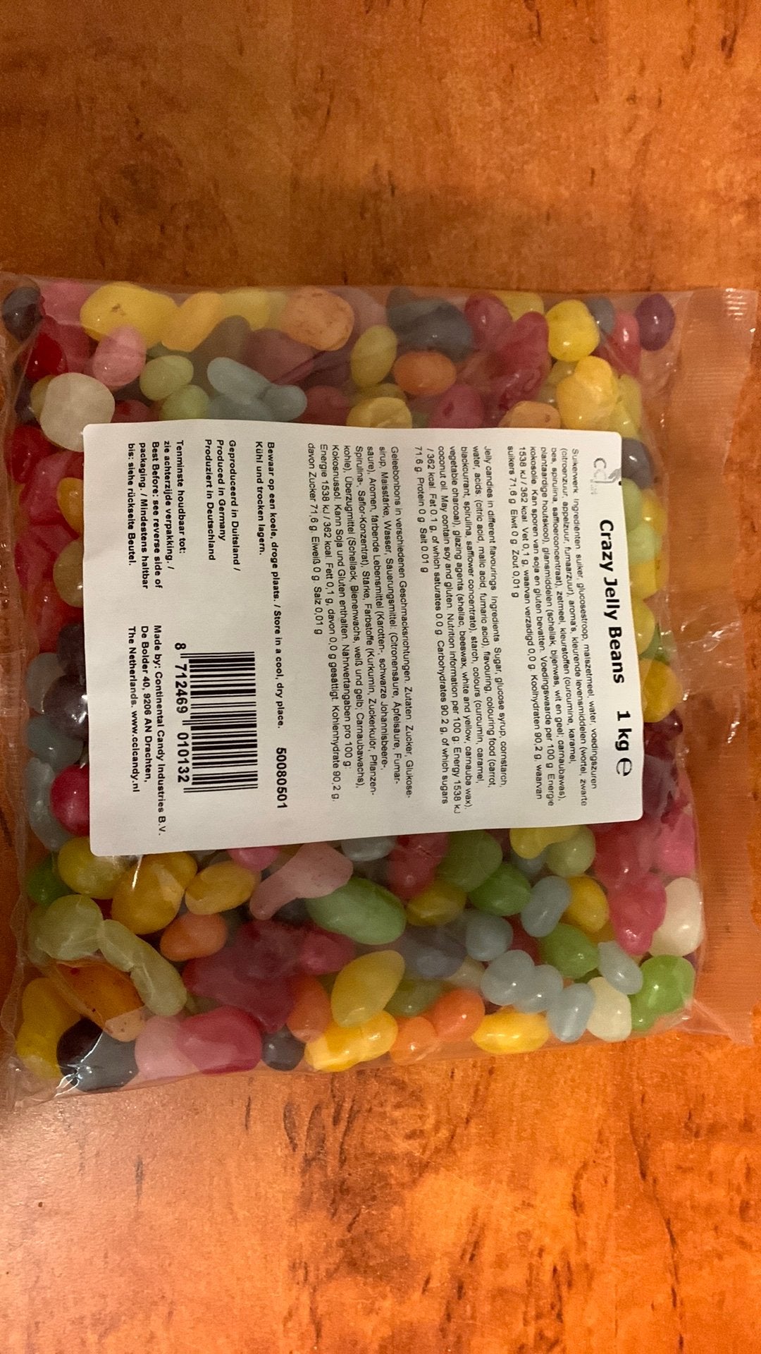 Crazy Jelly Beans 1kg zakken, Ophalen