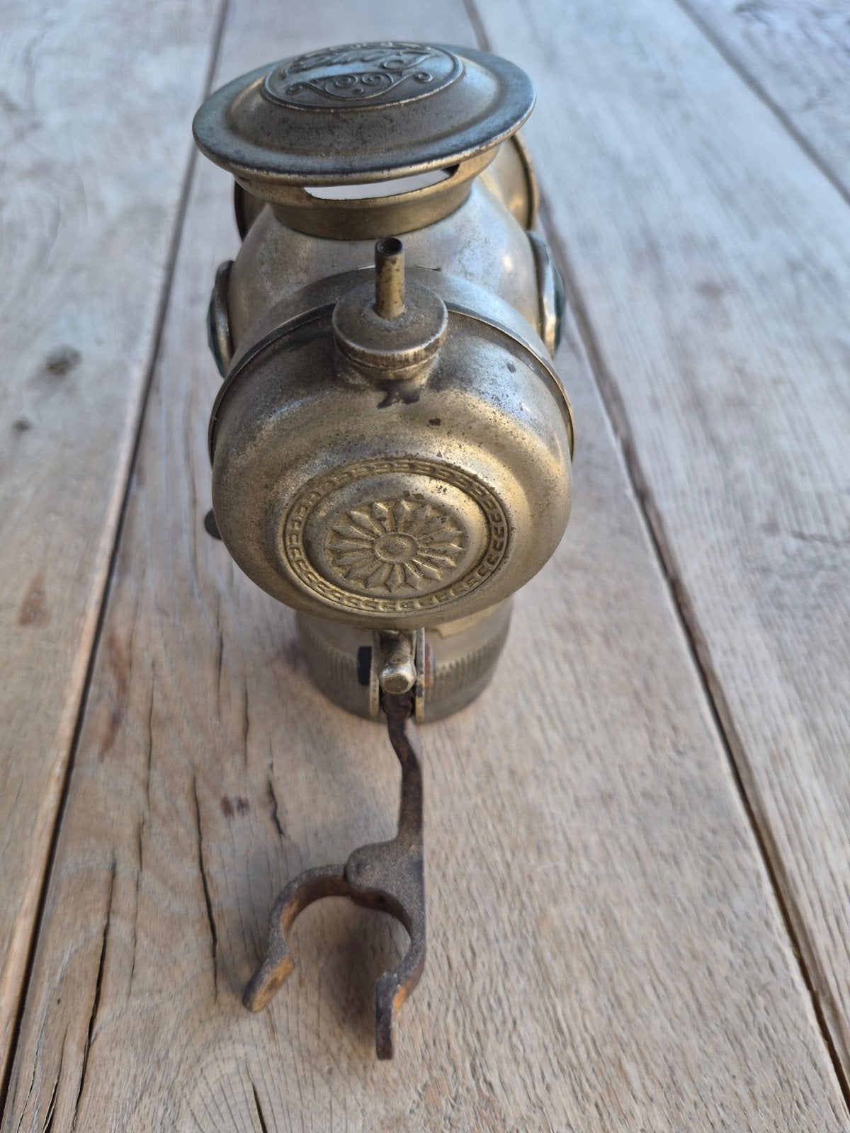Antieke koets of fietslamp "Lengs"., Antiek en Kunst, Ophalen of Verzenden