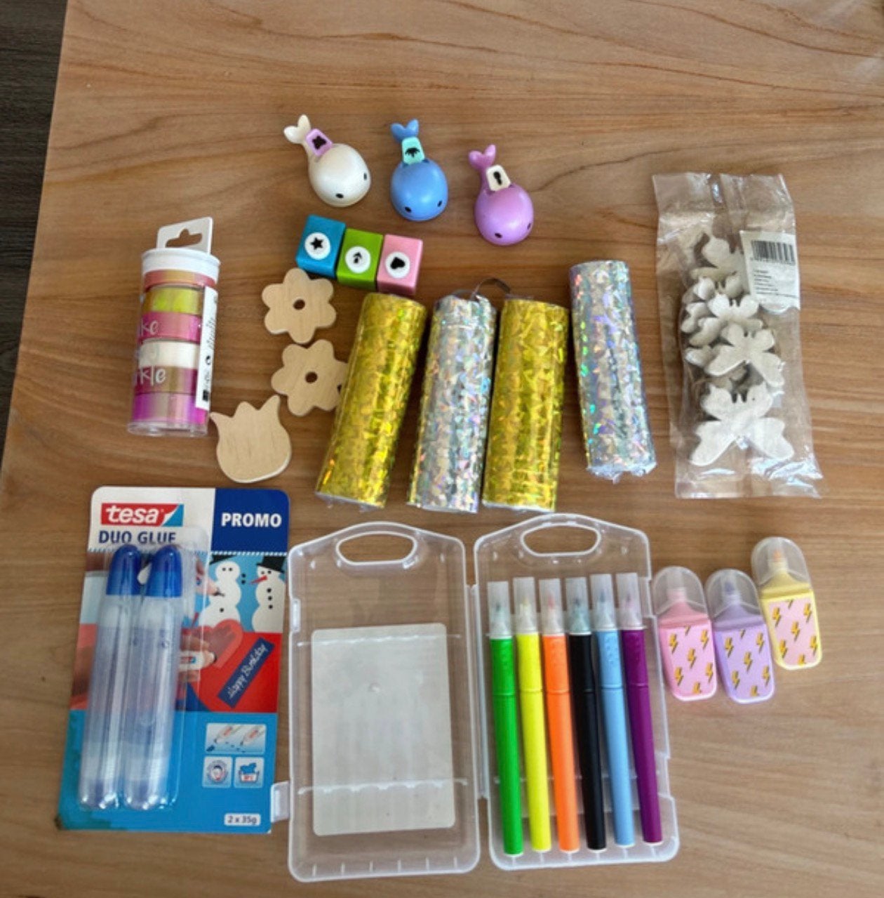 Pakketje knutsel spullen, Hobby en Vrije tijd, Ophalen of Verzenden, Zo goed als nieuw, Hout, Knutselmateriaal