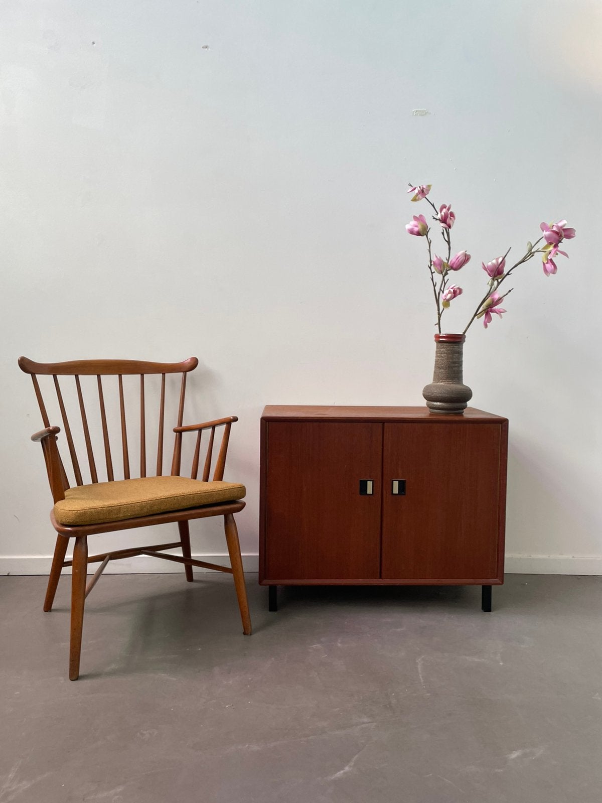 Deens design stoeltje vintage jaren 50, Ophalen, ., 2de hands, Zo goed als nieuw