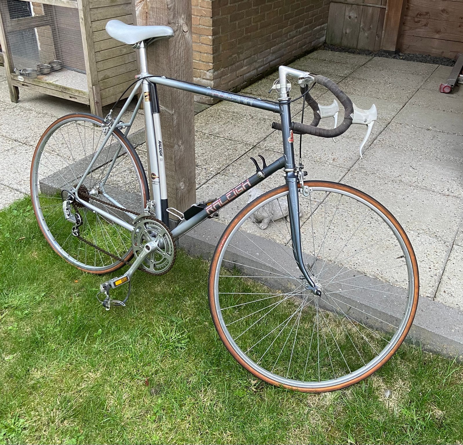 Racefiets Raleigh Pulsar, Fietsen en Brommers, Fietsen | Racefietsen, Gebruikt, Velgrem, Ophalen, Overige merken