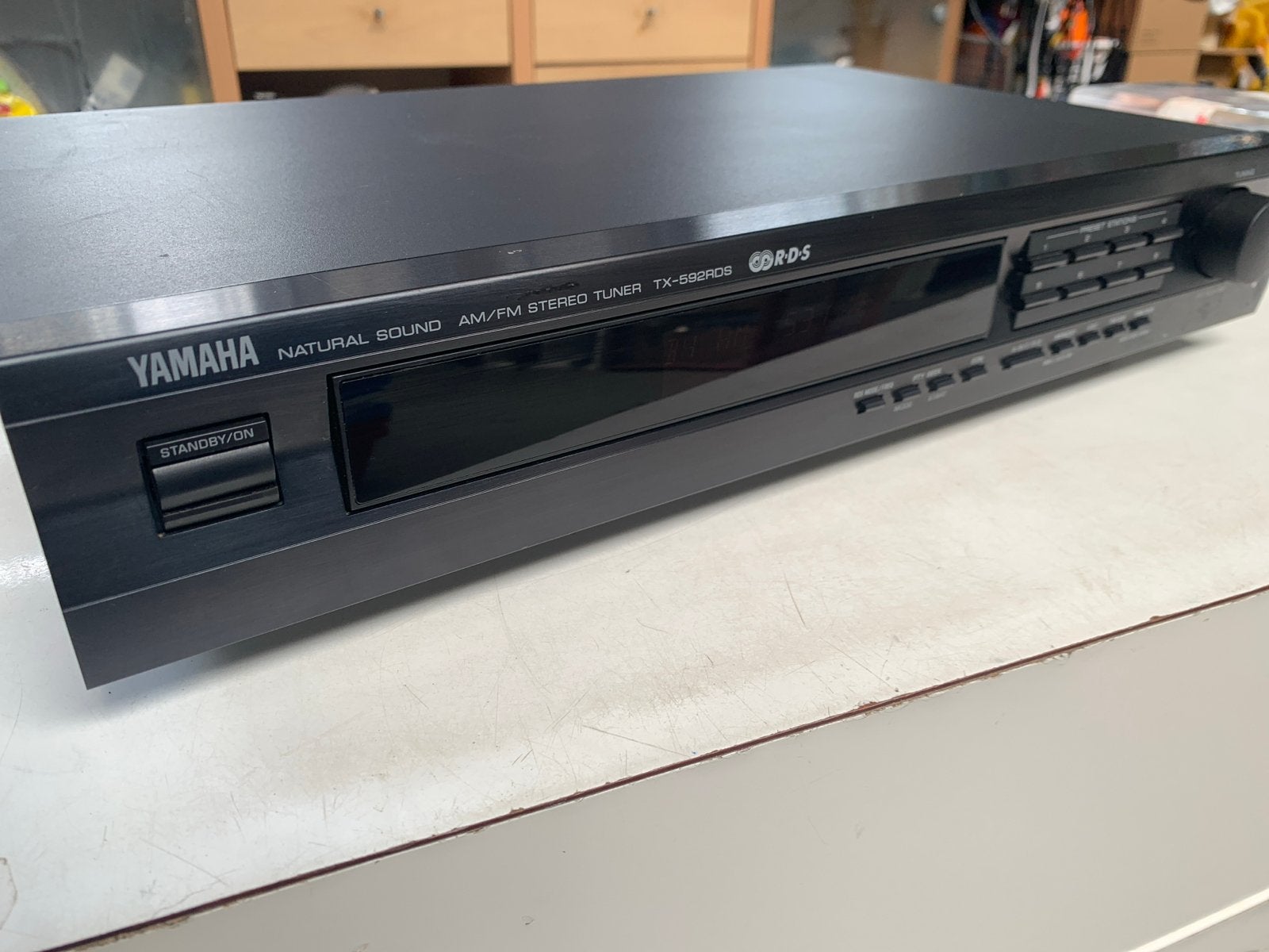 Yamaha TX-592RDS AM/FM Stereo Tuner - Natural Sound, 1947KT, Gebruikt, Kringloopafrika@gmail.com, Analoog