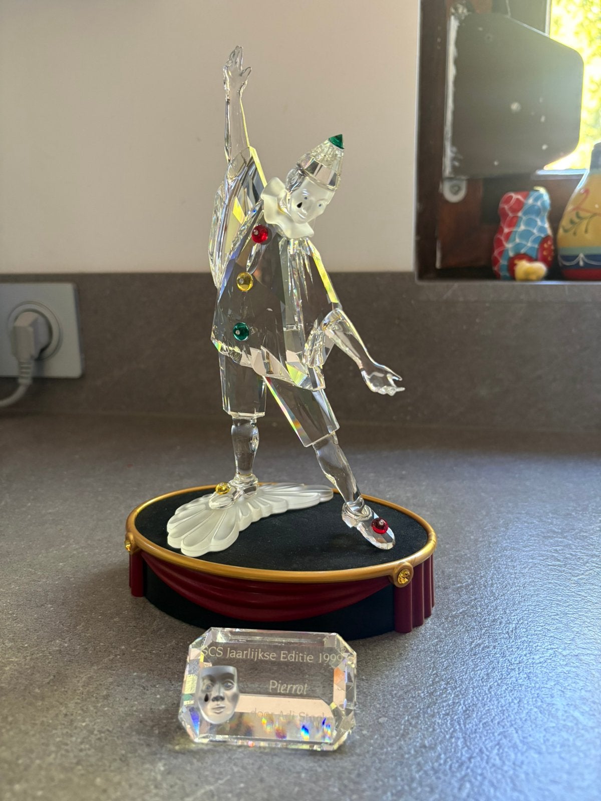 Swarovski Pierrot – Masquerade-trilogie – met originele doos, Ophalen of Verzenden, Zo goed als nieuw, Figuurtje