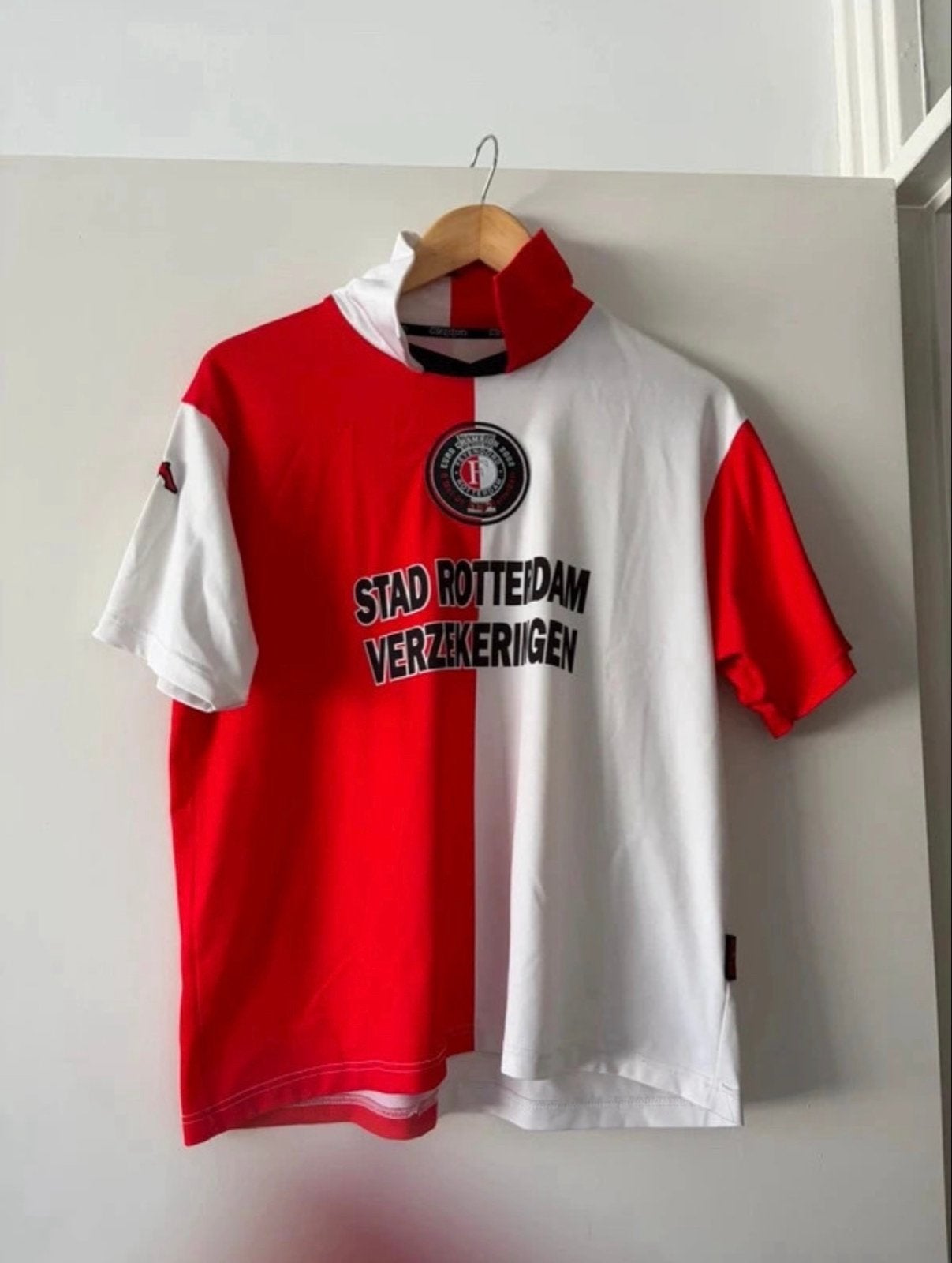 Feyenoord UEFA Cup Winner Kappa Shirt Rood/Wit - Youth XL, Ophalen of Verzenden, Gedragen, Overige maten, Meerkleurig