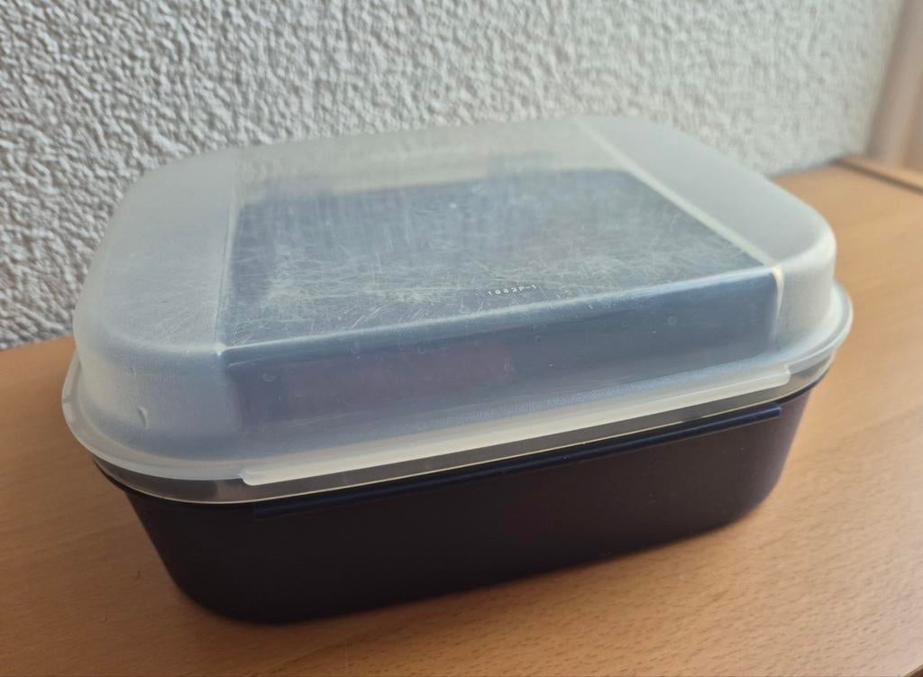 Tupperware doos - Handige opbergbox, Ophalen of Verzenden, Blauw, Bak of Kom