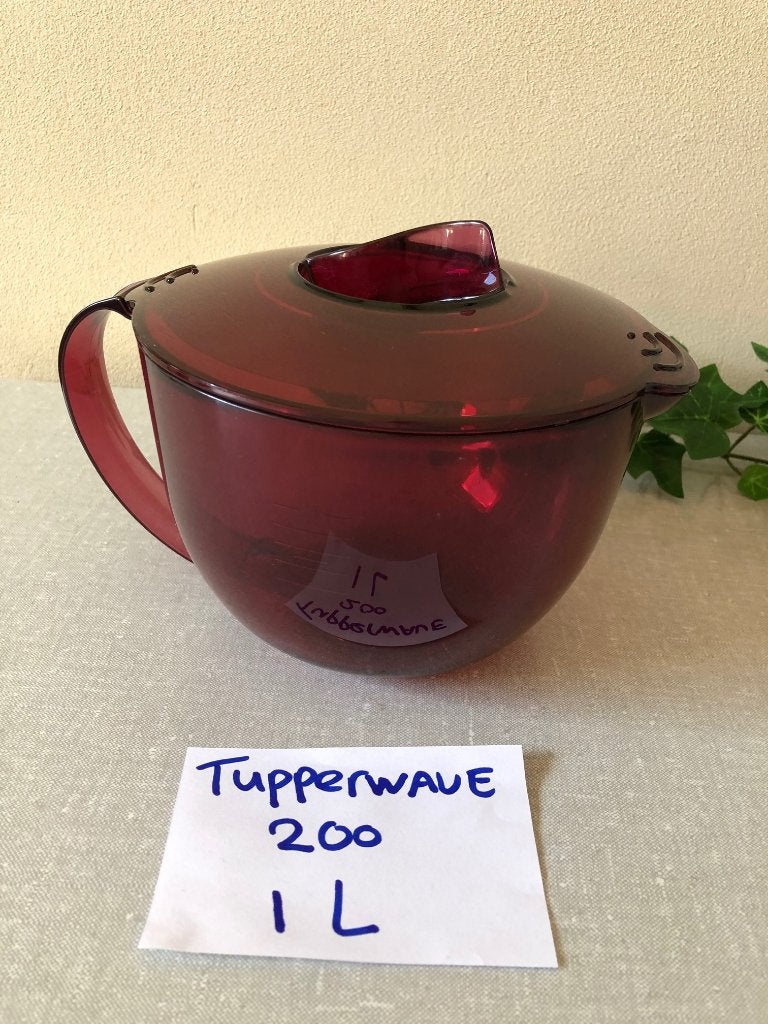 Z.G.A.N micro cook kannetje TUPPERWAVE 1 Liter TUPPERWARE, Beker of Kan, Ophalen of Verzenden, Zo goed als nieuw, Vaatwasserbestendig