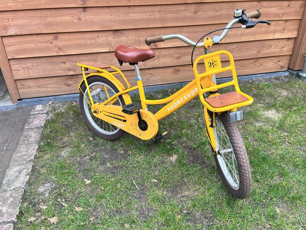 Supersuper Cooper Bamboo Meisjesfiets 18 inch, Ophalen, Gebruikt, 18 inch
