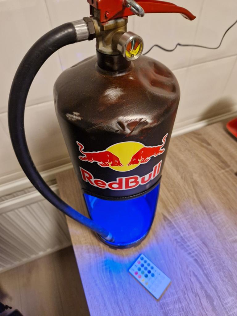 Brandblusser lamp Red bull eigen ontwerp, Ophalen of Verzenden, Nieuw