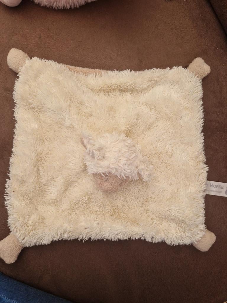 Happy Horse schaap knuffeldoekje beige, Happy Horse, Ophalen of Verzenden, Zo goed als nieuw, Beige