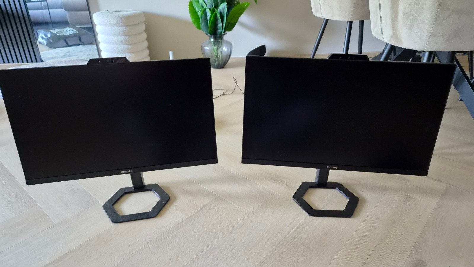 2x 2024 Philips 24E1N5300HE Monitor - Full HD, USB-C, Webcam, Computers en Software, Monitoren, Ophalen, Philips, Hoofdtelefoonaansluiting