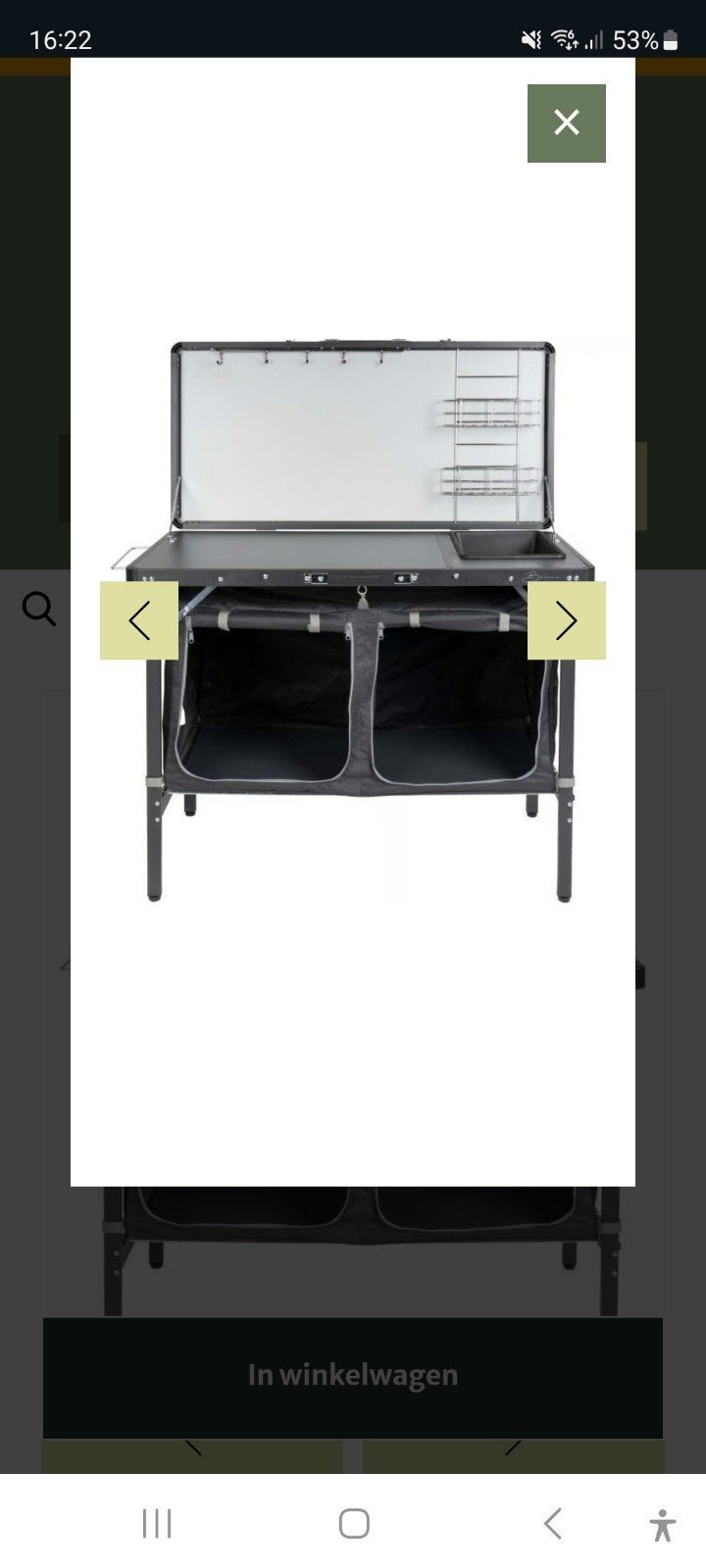 Bardani Salamanca Keuken Koffer Tafel Campingkast, Ophalen, Zo goed als nieuw, Campingkast