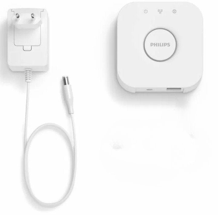 Philips Hue Bridge 2.1, Huis en Inrichting, Lampen | Losse lampen, Bedienbaar via app, Overige typen, Zo goed als nieuw, E27 (groot)